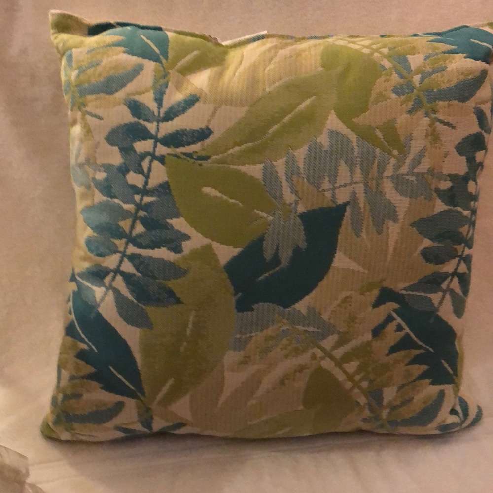 Fern leaf pillow